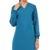Actual Embroidery Image of Elastic-cuffed Full Sleeves